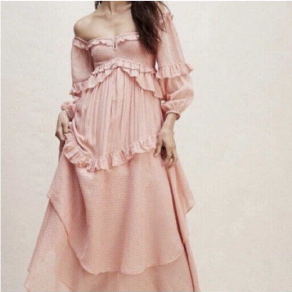SPELL GYPSY x Free People Mermaid Off Shoulder Midi Dress - Picture 5 of 9